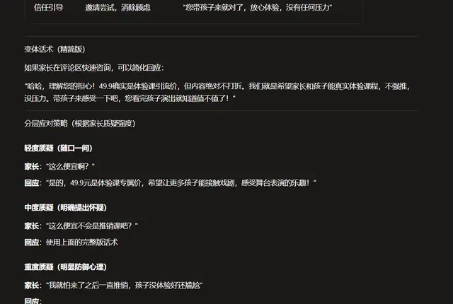 转化话术流程